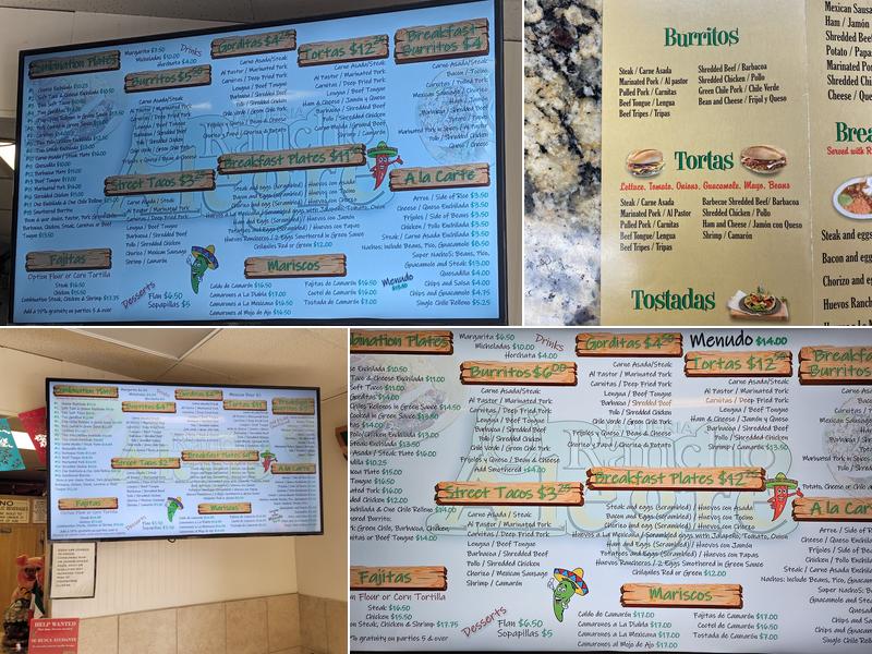 Taqueria Rancho Alegre Menu
