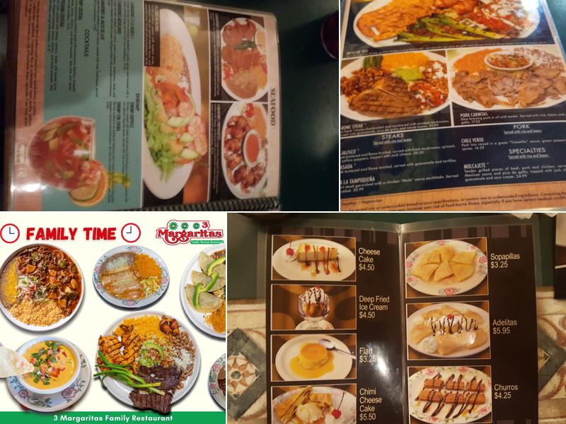 3 Margaritas Loveland Menu
