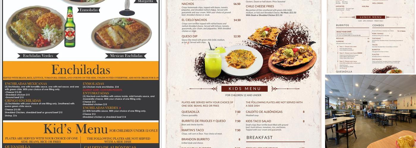 El Cielo Menu