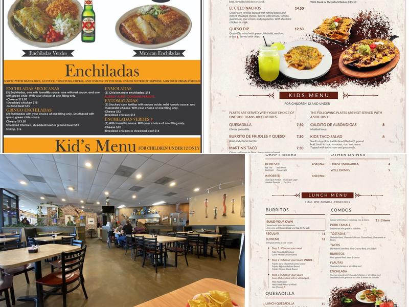 El Cielo Menu