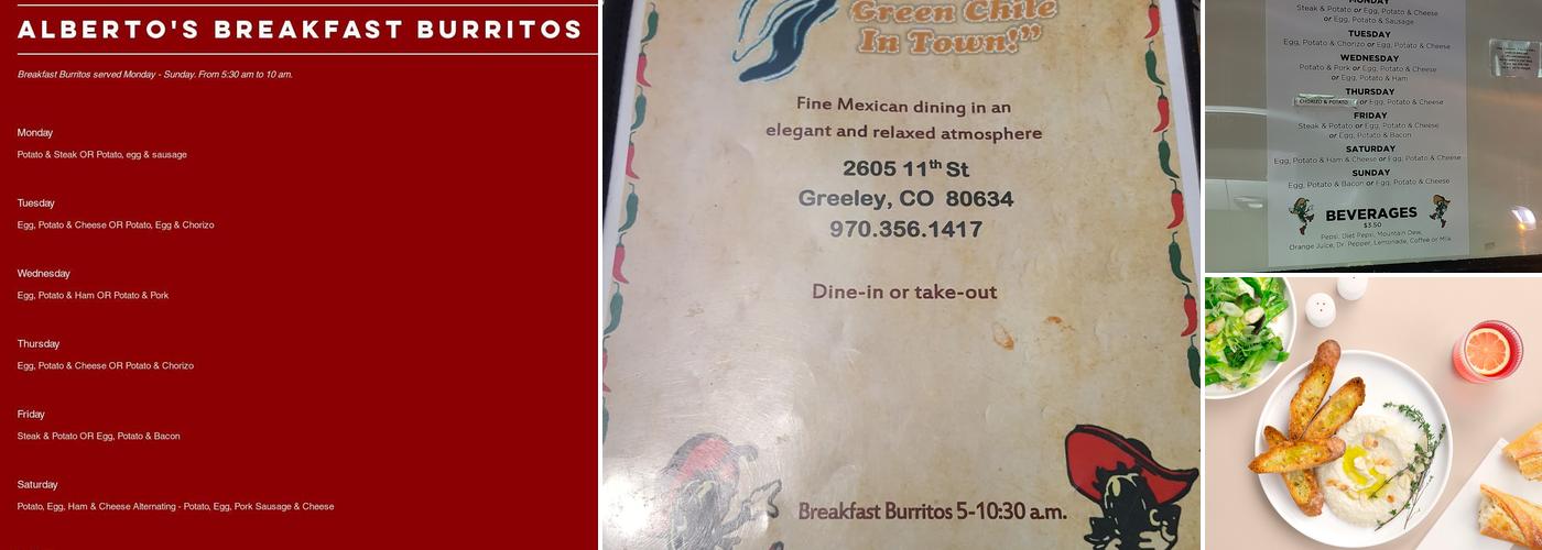 Alberto's Menu