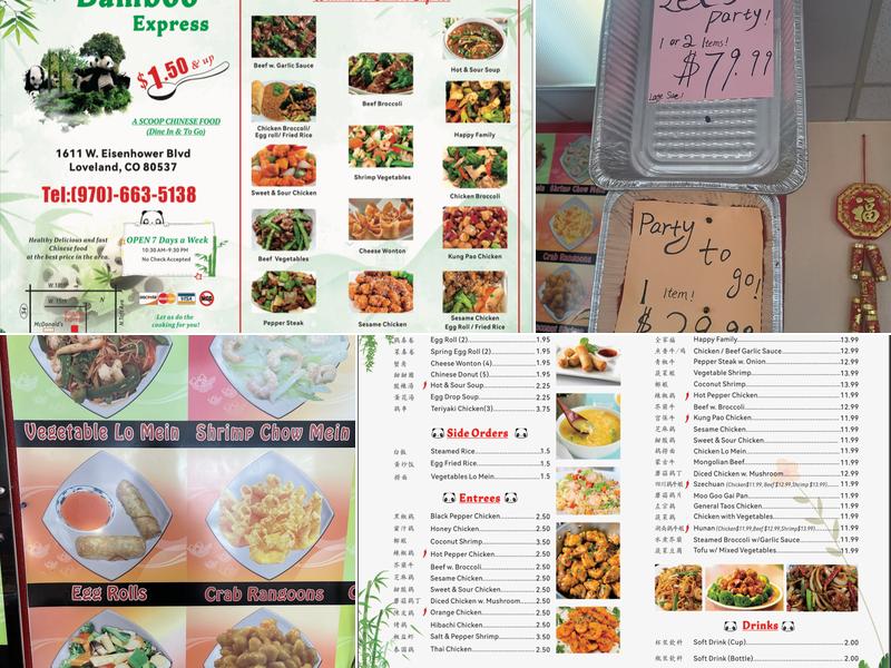 Bamboo Express Menu