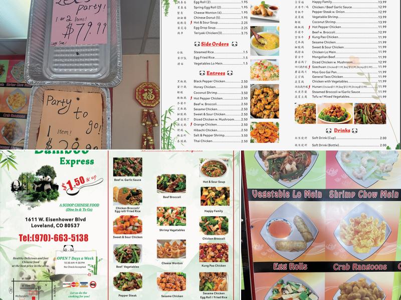 Bamboo Express Menu