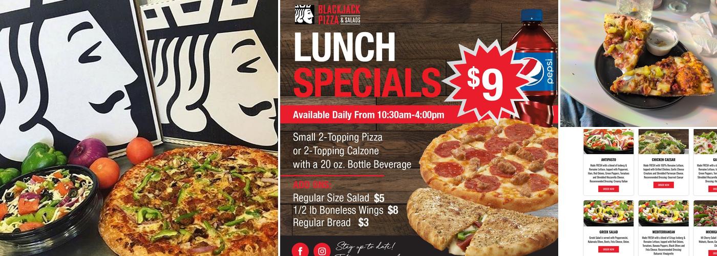 Blackjack Pizza & Salads Menu