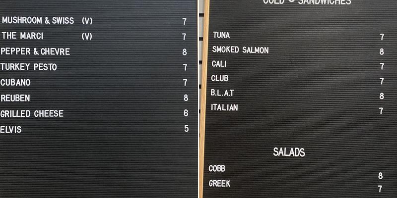 Canyon Cafe Menu