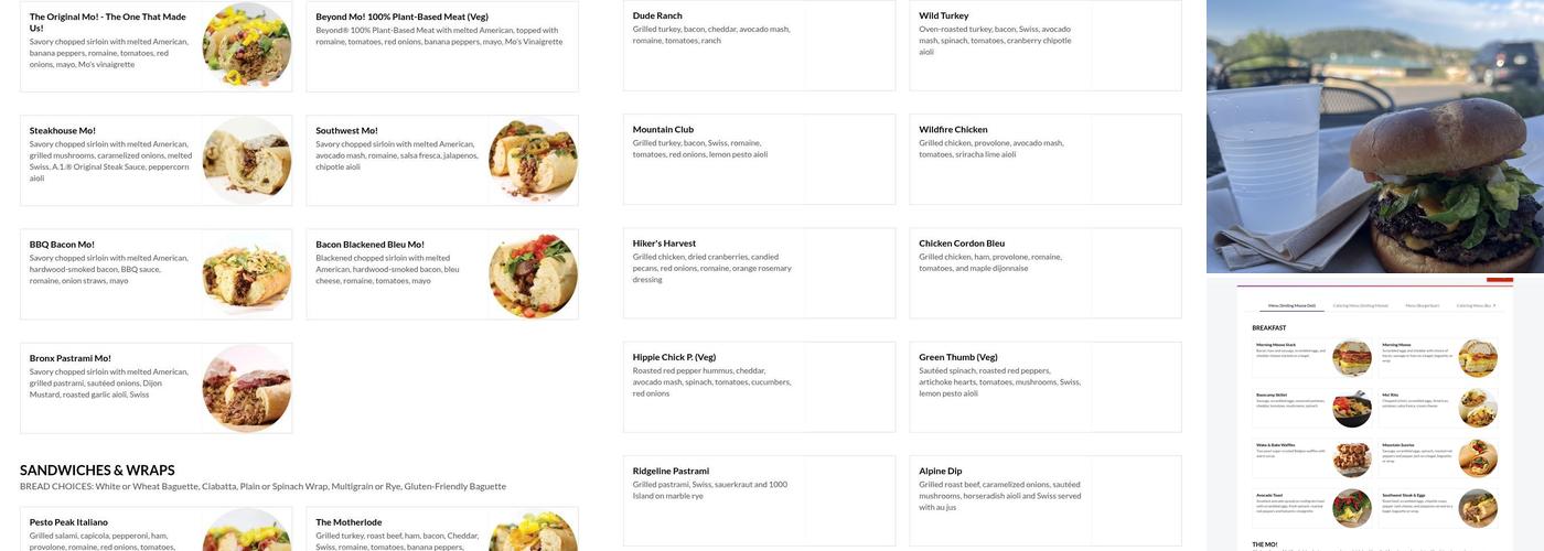 Smiling Moose Menu