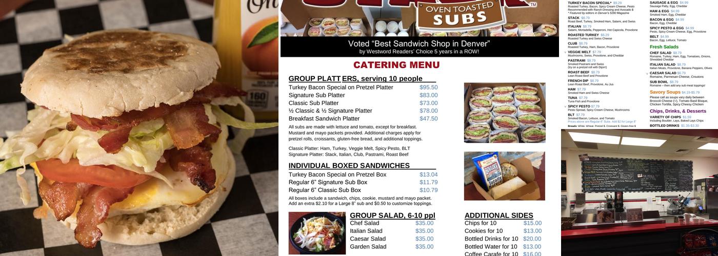 STACK Subs Menu