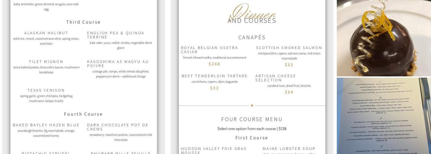 Flagstaff House Menu
