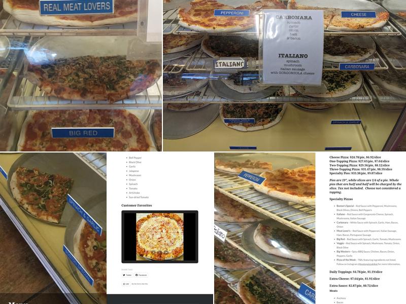 Boston's Pizza Hawaii Kai Menu