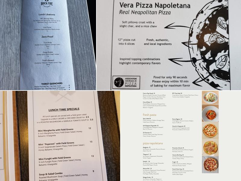 Brick Fire Tavern Menu