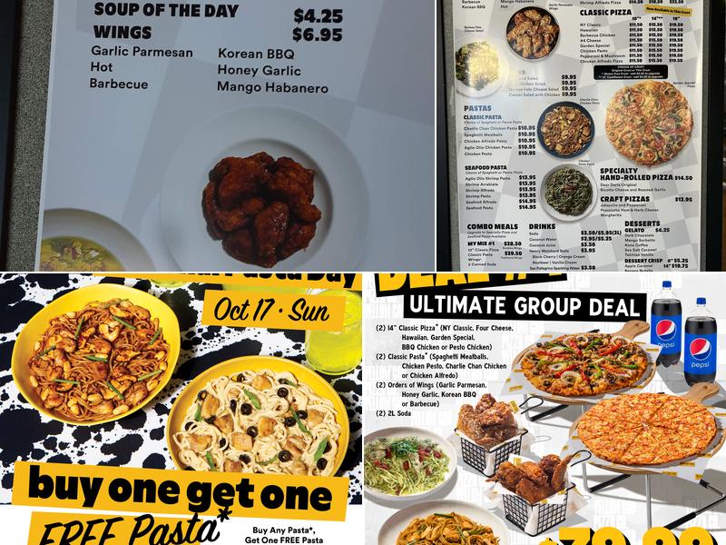 Yellow Cab Pizza Hawaii Menu