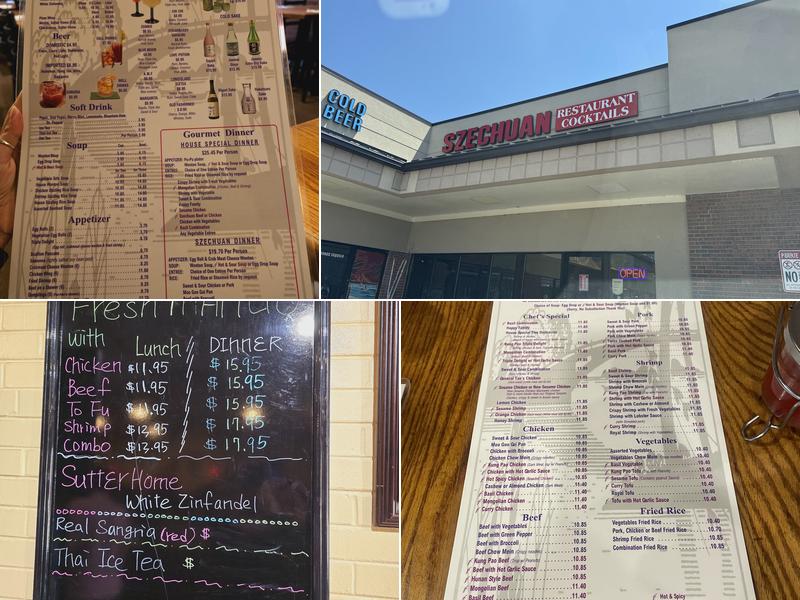 Szechuan Chinese Restaurant Menu