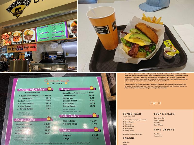 Cheeseburger Factory Menu