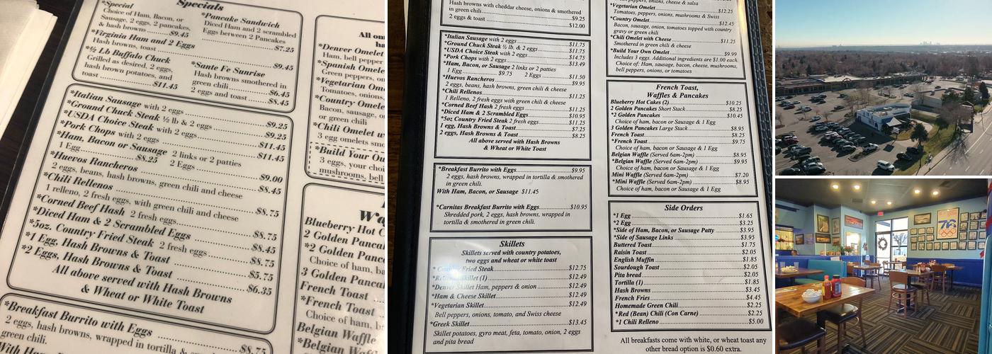 George's Cafe Menu