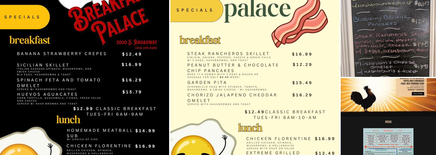 Breakfast Palace Menu