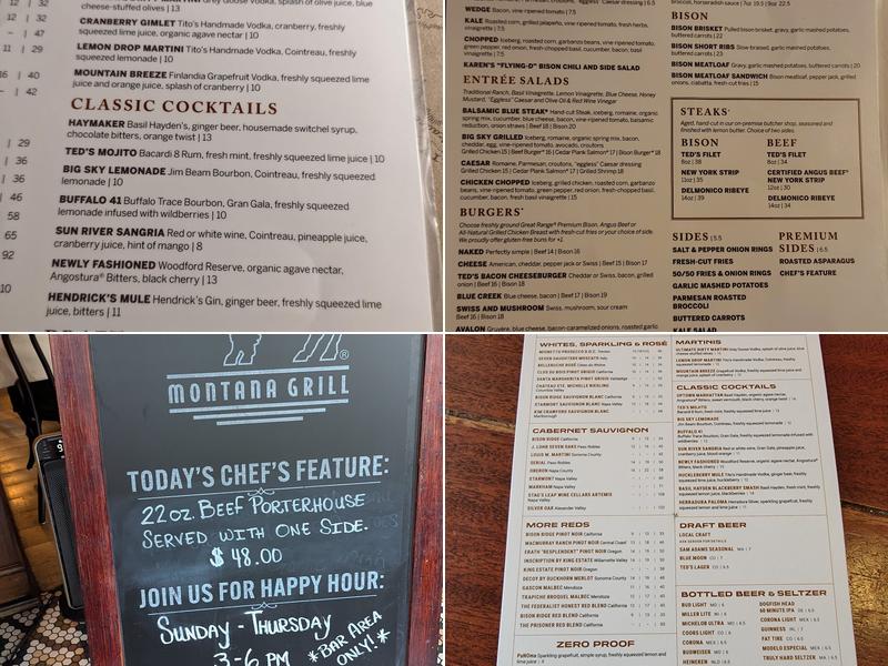 Ted's Montana Grill Menu