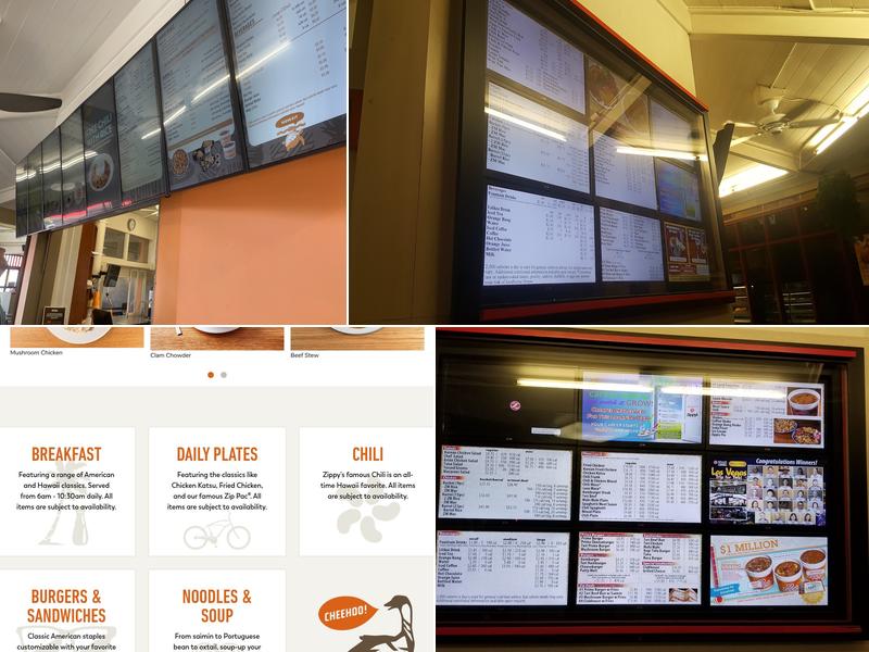 Zippy's Kaimuki Menu