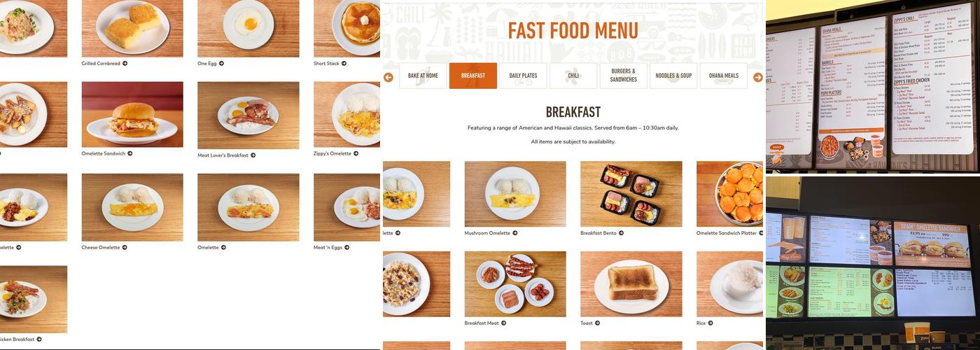 Zippy's Kapahulu Menu