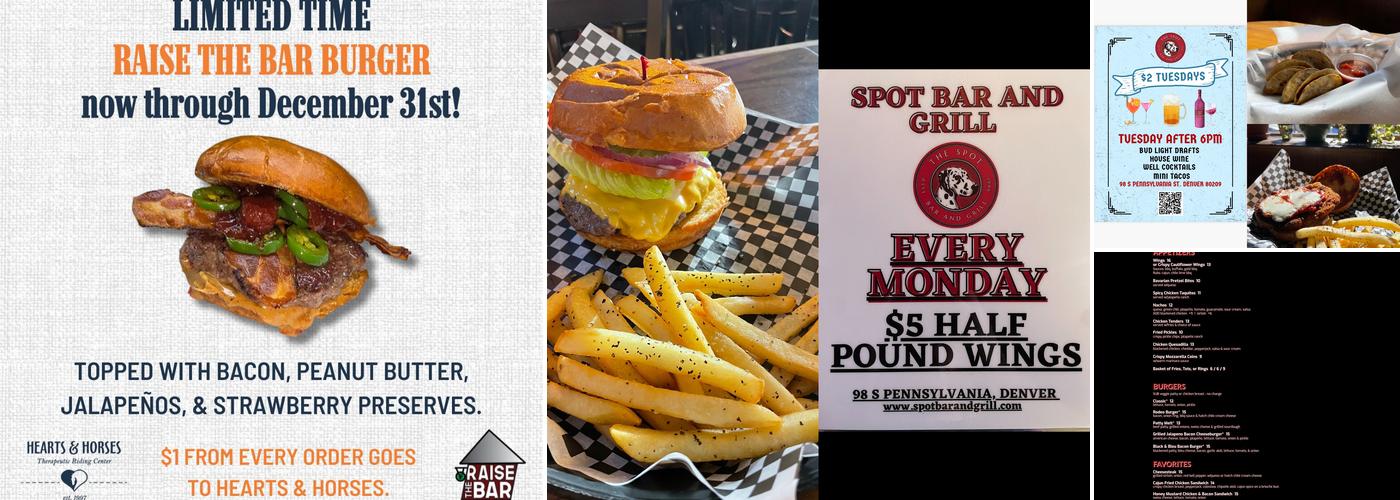 Spot Bar & Grill Menu