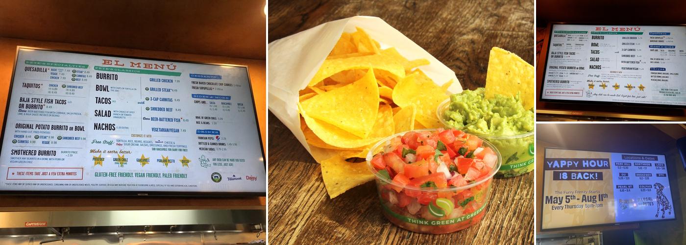 Illegal Pete's on The Hill Menu