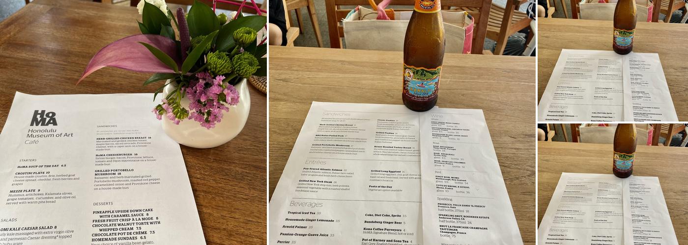 Pavilion Cafe Menu