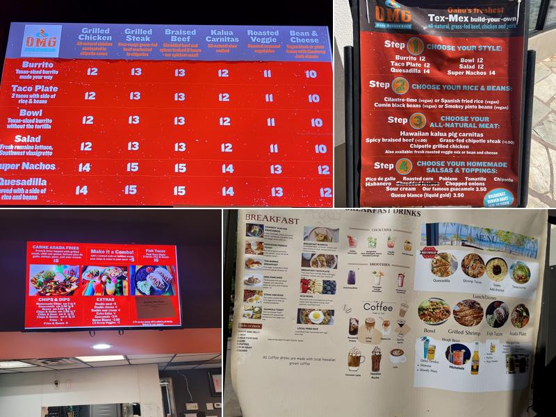 Oahu Mexican Grill (OMG) Menu