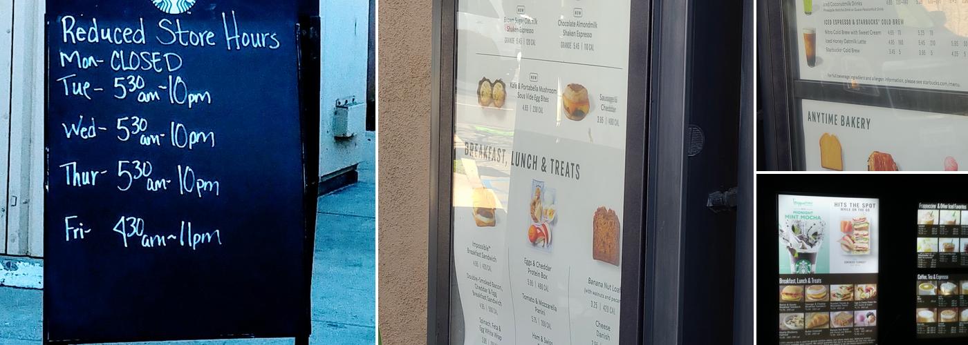 Starbucks Menu