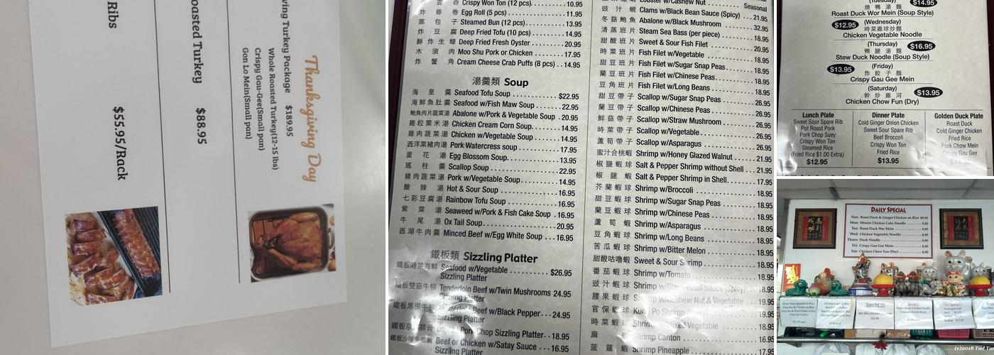 Golden Duck Restaurant Menu