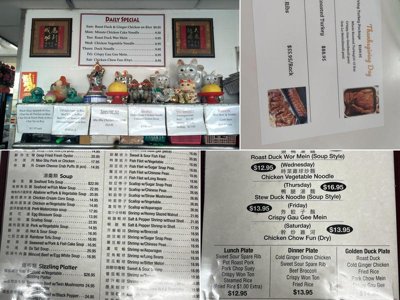 Golden Duck Restaurant Menu