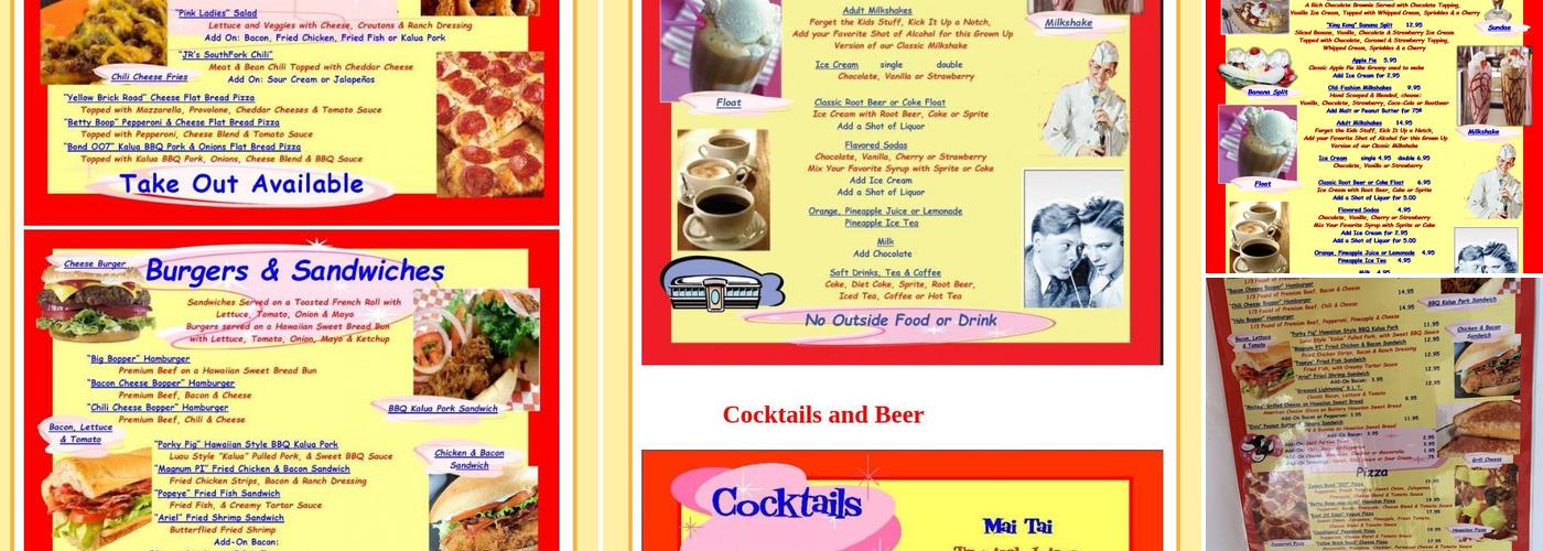 Rock Island Cafe Menu