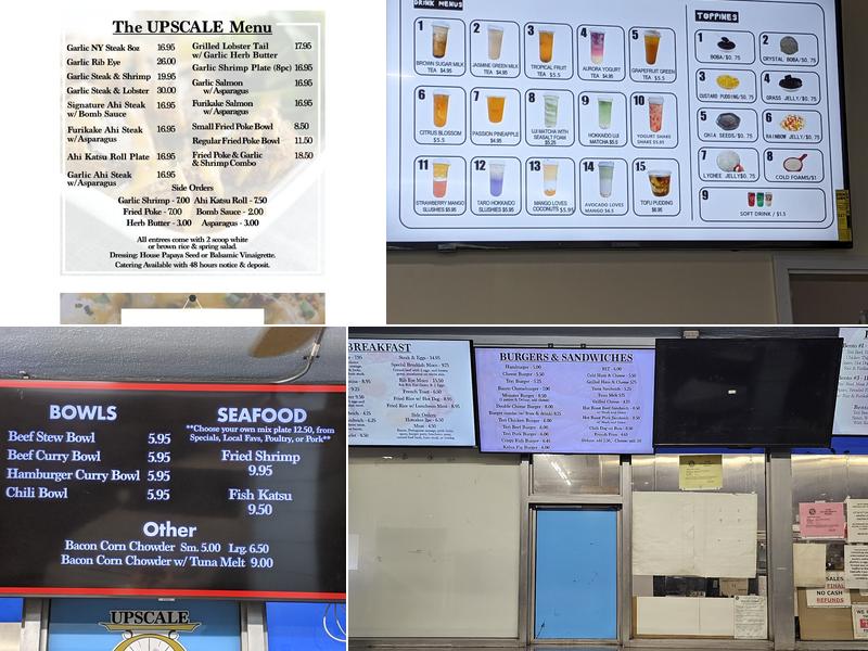 Diner's Upscale Hawaii Menu