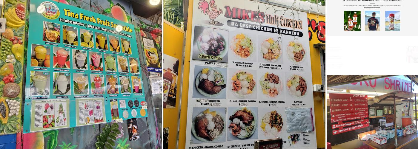 Mike's Kiawe Broiled Huli Huli Chicken Menu