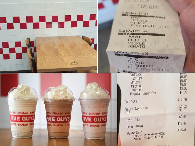 Five Guys Menu