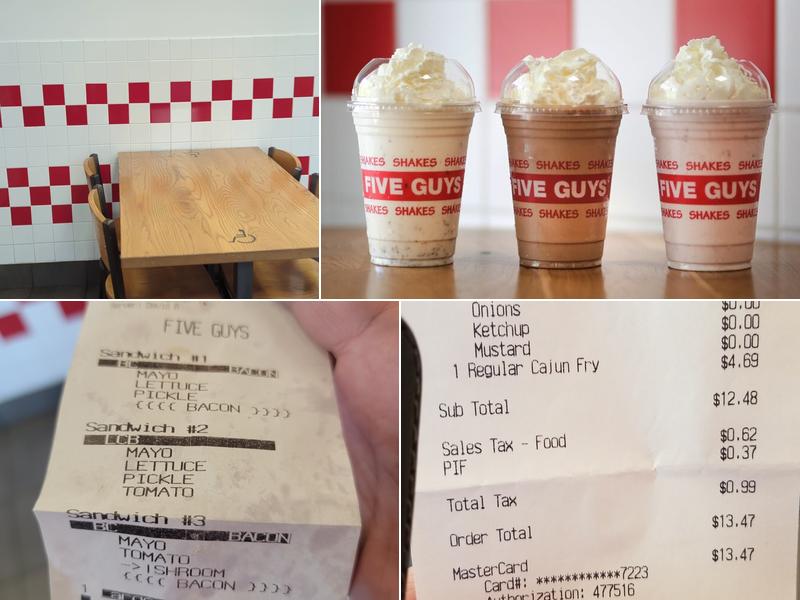 Five Guys Menu