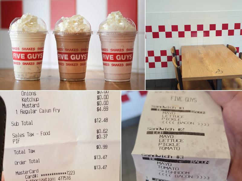 Five Guys Menu