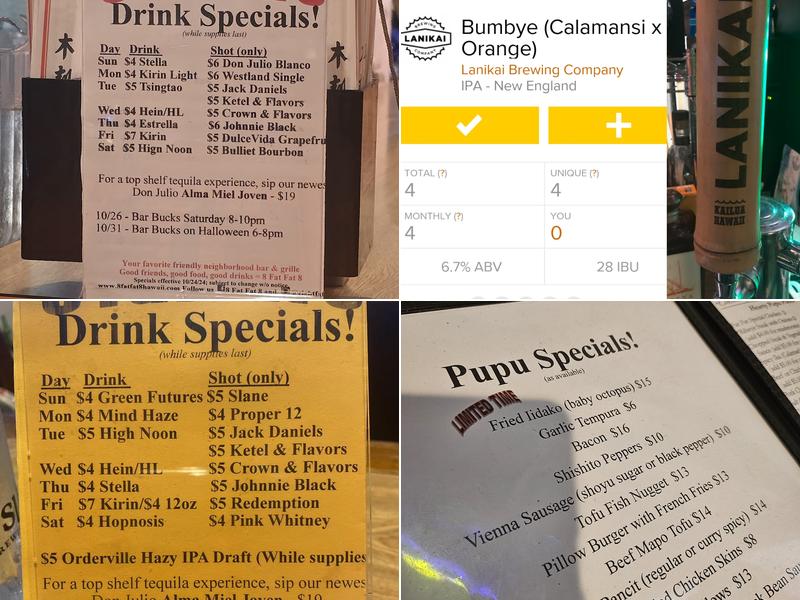 8 Fat Fat 8 Bar & Grille Menu