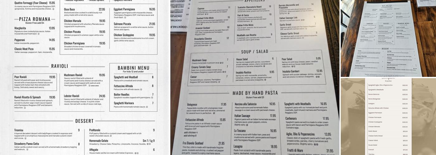 Scalzotto Italian Restaurant Broomfield Menu