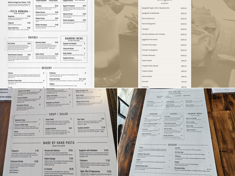 Scalzotto Italian Restaurant Broomfield Menu