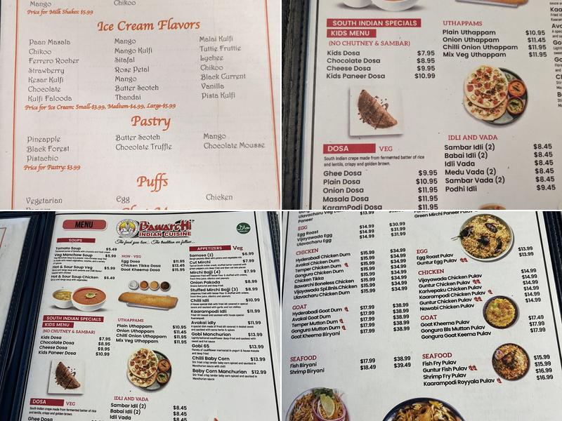 Bawarchi Biryanis Menu