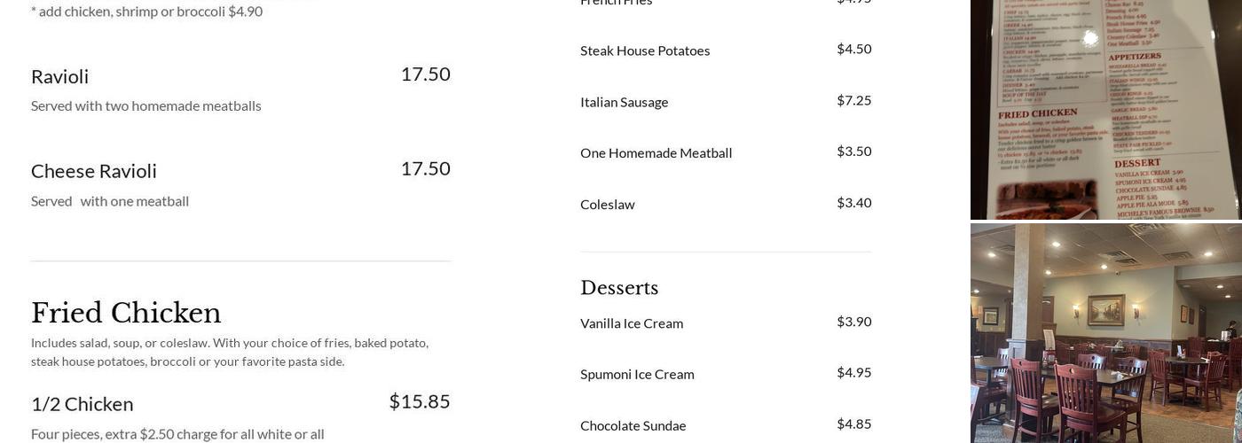 Latuff's Pizzeria Menu