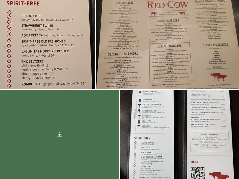 Red Cow North Loop Menu