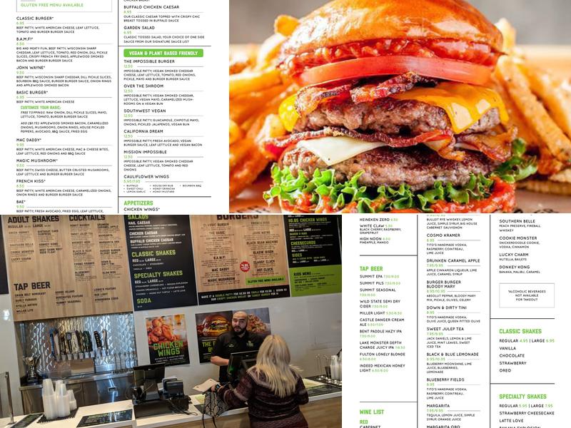 Burger Burger Menu