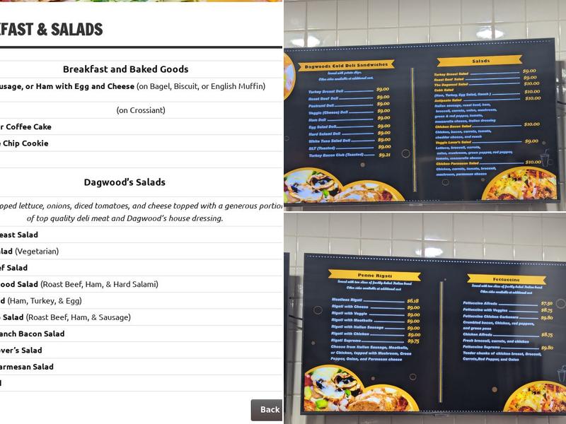 Dagwood’s Menu