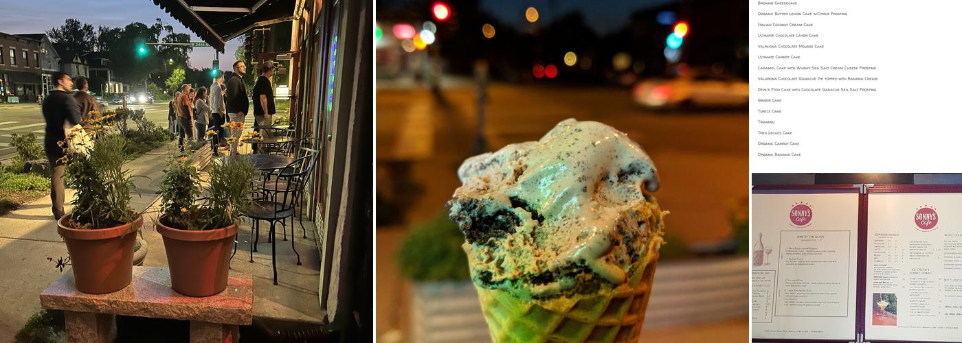 Sonny's Ice Cream Cafe Menu
