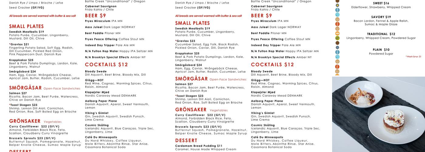 FIKA Café Menu