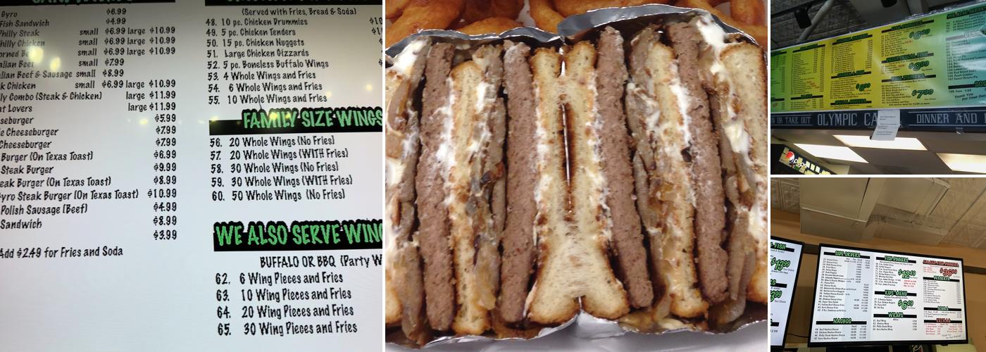 Olympic Cafe Plus Menu