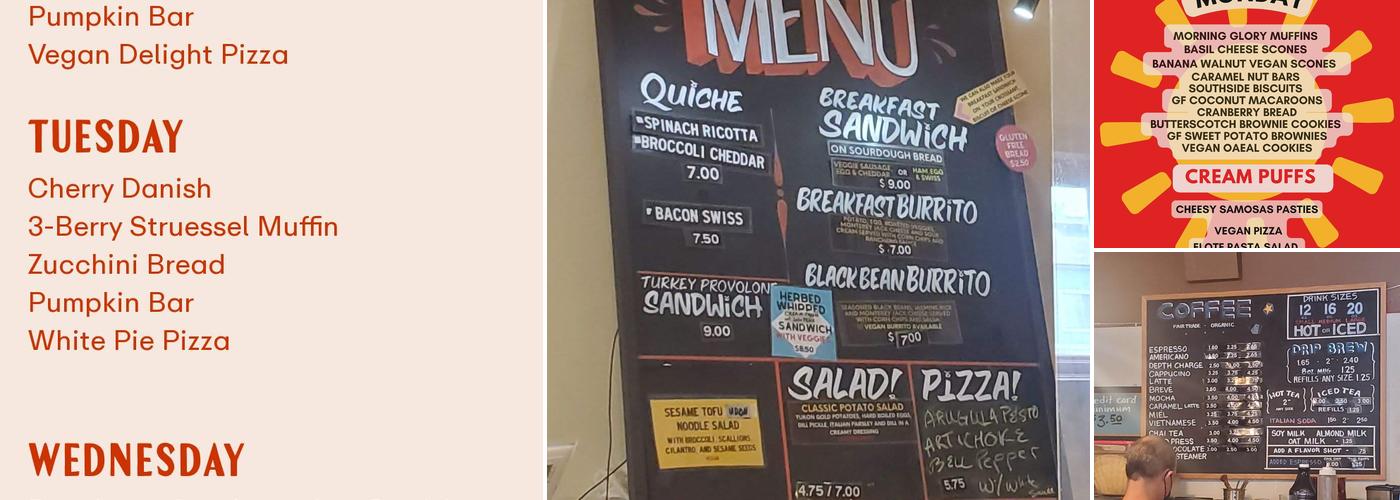 May Day Cafe Menu