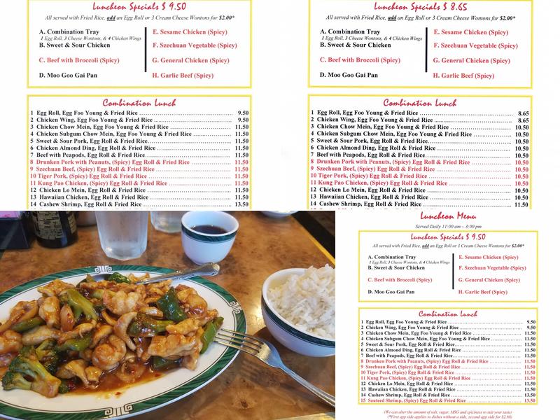 Dragon Jade Restaurant Menu