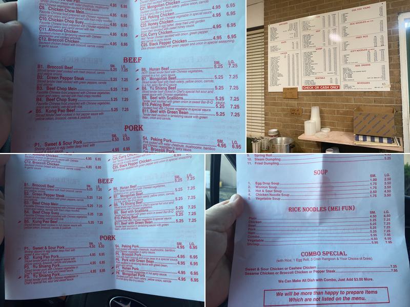 Peking Menu