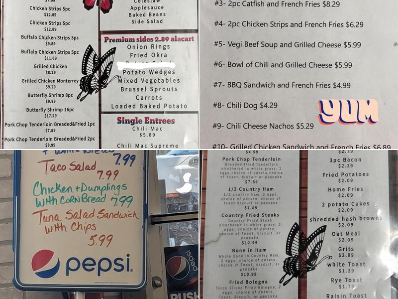 Jen's Diner Menu